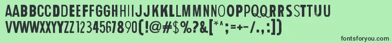 HumanErrorEchoフォントについての詳細 フォントHumanErrorEcho – 緑の背景に黒い文字