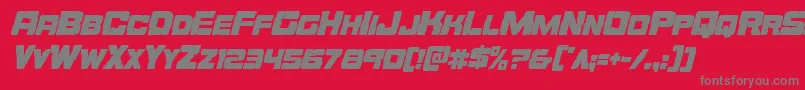 More about Orecrushercondital Font Orecrushercondital Font – Gray Fonts on Red Background