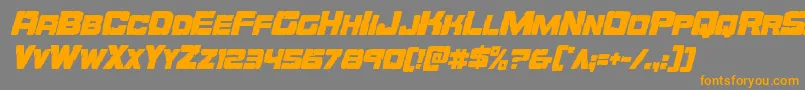 More about Orecrushercondital Font Orecrushercondital Font – Orange Fonts on Gray Background