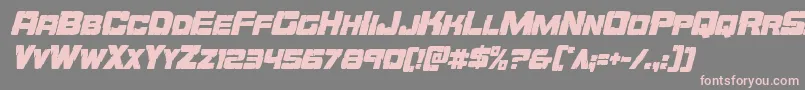 Orecrushercondital Font – Pink Fonts on Gray Background