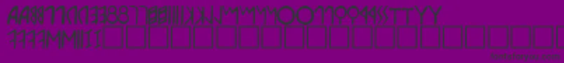 Etruscan Font – Black Fonts on Purple Background