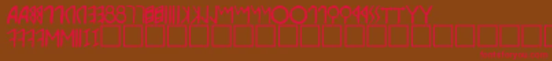 Etruscan Font – Red Fonts on Brown Background