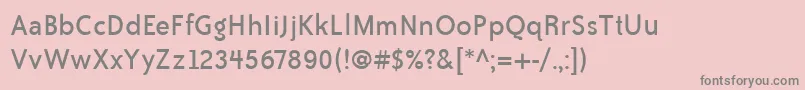 BaileySansItcBook Font – Gray Fonts on Pink Background