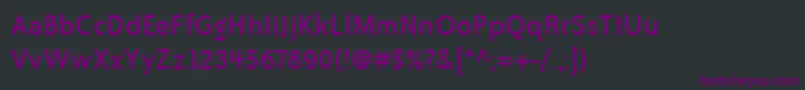 Шрифт BaileySansItcBook – фиолетовые шрифты на чёрном фоне
