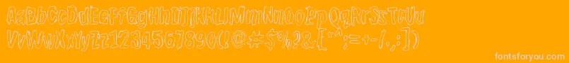 More about Bwherogreezero Font Bwherogreezero Font – Pink Fonts on Orange Background
