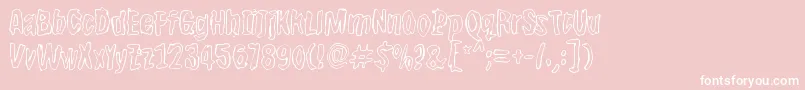 Bwherogreezero Font – White Fonts on Pink Background