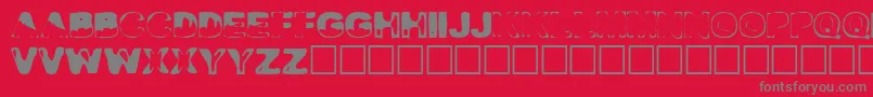 Desi Font – Gray Fonts on Red Background