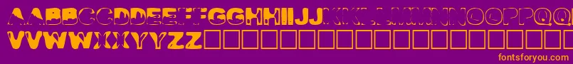 Desi Font – Orange Fonts on Purple Background