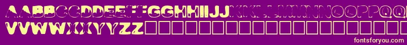 Desi Font – Yellow Fonts on Purple Background