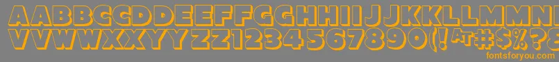 En savoir plus sur la police SansPosterBold3DJl Police SansPosterBold3DJl – polices orange sur fond gris