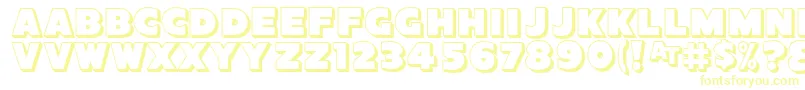 SansPosterBold3DJl-Schriftart – Gelbe Schriften