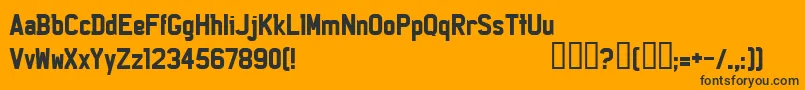fuente Licep – Fuentes Negras Sobre Fondo Naranja