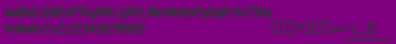 Licep Font – Black Fonts on Purple Background