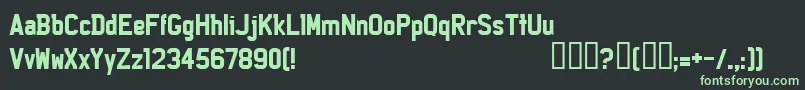 More about Licep Font Licep Font – Green Fonts on Black Background