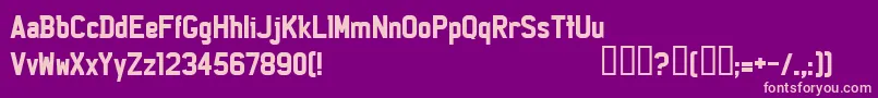 Licep Font – Pink Fonts on Purple Background