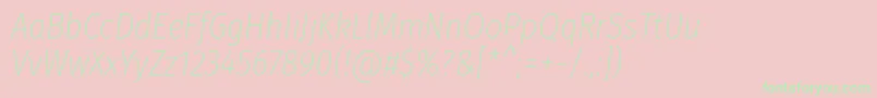 Подробнее о шрифте FirasanscondensedUltralightitalic Шрифт FirasanscondensedUltralightitalic – зелёные шрифты на розовом фоне