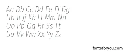FirasanscondensedUltralightitalic Font
