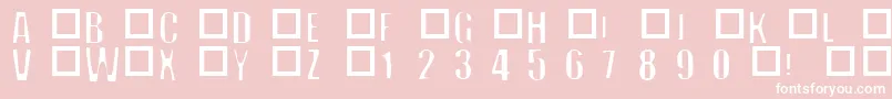 フォントOffN – ピンクの背景に白い文字