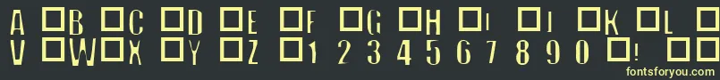 フォントOffN – 黒い背景に黄色の文字