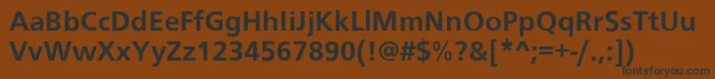 Noisty Font – Black Fonts on Brown Background
