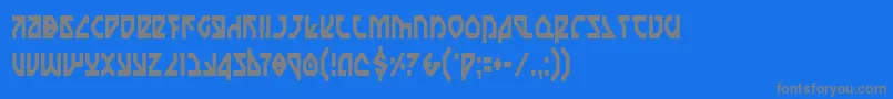 NostromoCondensed Font – Gray Fonts on Blue Background