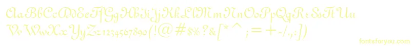 フォントGandon – 黄色のフォント