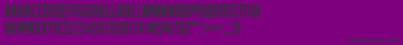 WasteOfTime-fontti – mustat fontit violetilla taustalla