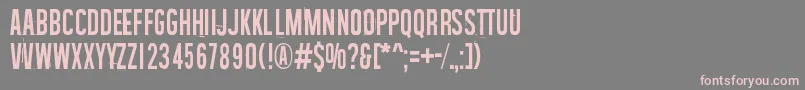 WasteOfTime Font – Pink Fonts on Gray Background
