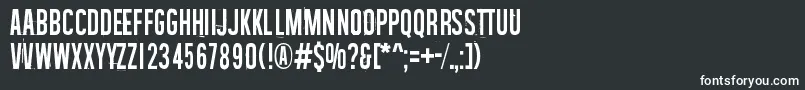 WasteOfTime-fontti – valkoiset fontit mustalla taustalla