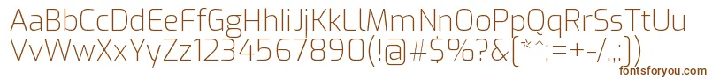 ExoExtralight Font – Brown Fonts