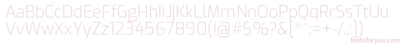 ExoExtralight Font – Pink Fonts