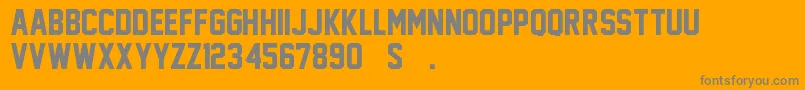 JerseyM54 Font – Gray Fonts on Orange Background