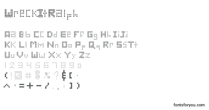 Шрифт WreckItRalph – алфавит, цифры, специальные символы