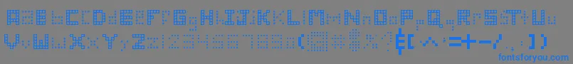 WreckItRalph Font – Blue Fonts on Gray Background