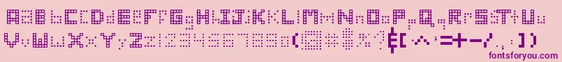 WreckItRalph Font – Purple Fonts on Pink Background