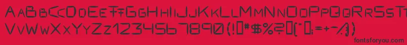 Fracksausen1 Font – Black Fonts on Red Background