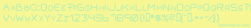 Подробнее о шрифте Fracksausen1 Шрифт Fracksausen1 – зелёные шрифты на жёлтом фоне
