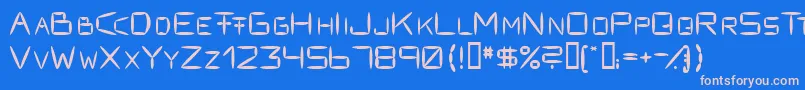 fuente Fracksausen1 – Fuentes Rosadas Sobre Fondo Azul