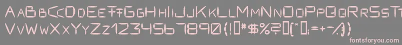 Fracksausen1 Font – Pink Fonts on Gray Background