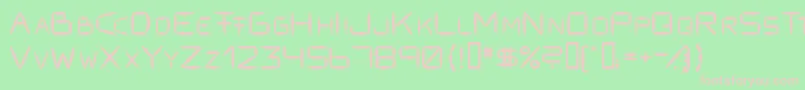 Шрифт Fracksausen1 – розовые шрифты на зелёном фоне