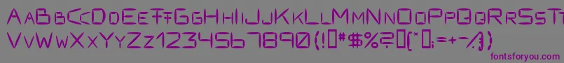 Fracksausen1 Font – Purple Fonts on Gray Background