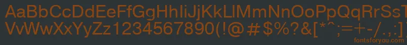 fuente P152StrRus – Fuentes Marrones Sobre Fondo Negro
