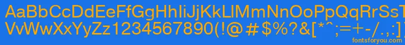 P152StrRus Font – Orange Fonts on Blue Background