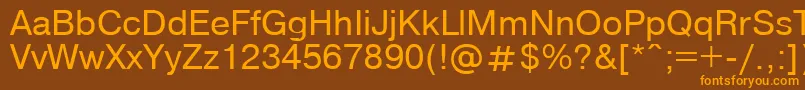P152StrRus Font – Orange Fonts on Brown Background