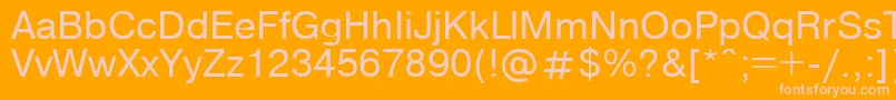 P152StrRus Font – Pink Fonts on Orange Background