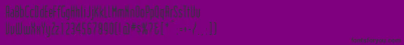 Institution Font – Black Fonts on Purple Background