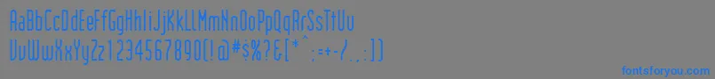 Institution Font – Blue Fonts on Gray Background