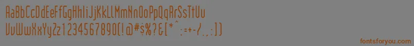 Institution Font – Brown Fonts on Gray Background
