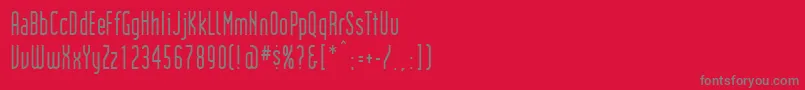 Institution Font – Gray Fonts on Red Background