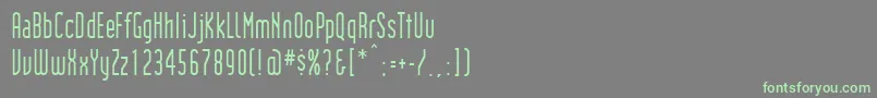 Institution Font – Green Fonts on Gray Background